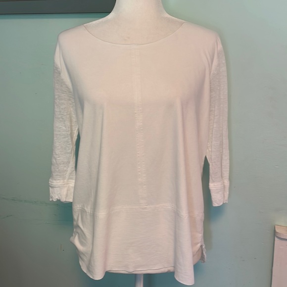 JOH apparel creamy white boxy top size M - Picture 4 of 9